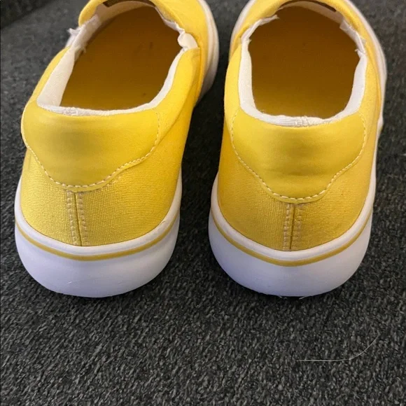 LUDZ Women's Yellow and White Canvas Slip On Shoes Size 8 - Picture 8 of 16